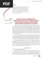 Identifying Barriers in Implementing Outcomes-Based Assessment Program Review: A Grounded Theory Analysis