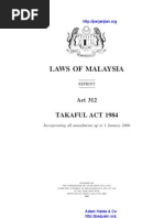 Act 312 Takaful Act 1984