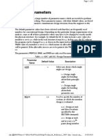 STAAD Design Parameters