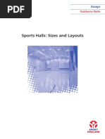 Sports Halls - Sizes Layouts DG