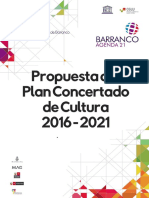 Propuesta de Plan Condertado de Cultura 2016-2021