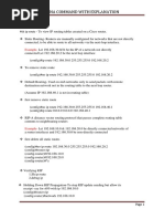 Ccna Command With Explanation: Example