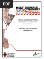 Clasificación de RESPEL PDF