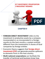 Foreign Direct Investment, Privatization and Insolvency Regimes - PPTX Chapte