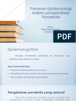 Peranan Epidemiologi Dalam Pengelolaan Penderita