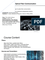 Components and System Design For Optical Fiber Communication