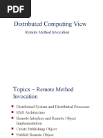 Distributed Computing - Remote Method Invocation (RMI)