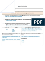 Lesson Plan Measuering and Reflection