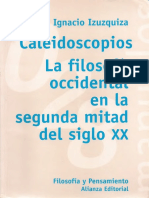 Caleidoscopios-La Filosofia Occidental en La Segunda Mitad Del Siglo XX - Zuzquiza-Ignacio PDF