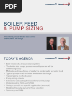 Boiler Feed and Pump Sizing - C-B and Grundfos July 2016