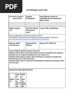 Lesson Plan Kindergarten