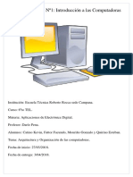 Digitales 6to TEL - Trabajo Práctico Nº1 - Introducción A Las Computadoras