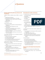 Multiple Choice Questions: Chronic Obstructive Pulmonary Disease and Anaesthesia Anaesthesia For Awake Craniotomy