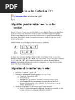 Interclasarea A Doi Vectori in 1