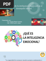 Influencia de La Inteligencia Emocional en El Desempeño Laboral.