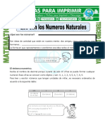 Ficha Que Son Los Numeros Naturales para Tercero de Primaria