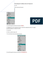 Guide For Determining The Confidence Interval Using Excel