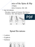 Biomechanics of The Spine and Hip