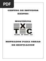 Manual Metrado para Obras de Edificacion PDF