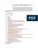 Historia Universal de La Prisión Preventiva y La Detención Preventiva en El Derecho Penal Peruano