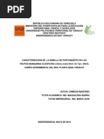 CARACTERIZACIÓN DE LA SEMILLA DE PORTAINJERTO DE LOS FRUTOS MANDARINA CLEOPATRA (Citrus Reshni Hort. Ex Tan.) EN EL CAMPO EXPERIMENTAL DEL INIA - PLANTA SEDE YARACUY