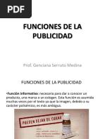 Funciones de La Publicidad