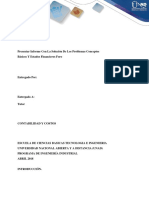 Taller Anexo - Fase 3 Presentar Informe Con La Solución de Los Problemas Conceptos Básicos y Estados Financieros