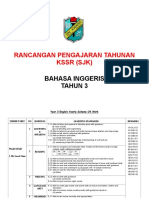 Rancangan Pengajaran Tahunan KSSR (SJK) : Bahasa Inggeris Tahun 3