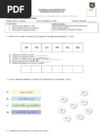 Control Nº1 Matematica 2º B 2018