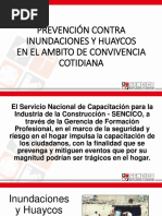 Charlas de Prevencion Inundaciones y Huaycos PDF