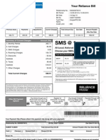 Your Reliance Bill: Summary of Current Charges Amount (RS)