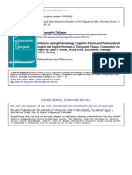 Interfaces Among Neurobiology, Cognitive Science, and Psychoanalysis - Implicit and Explicit Processes in Therapeutic Change. Commentary On Papers by