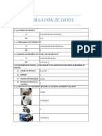 Tabulación de Datos