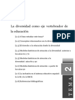 Tema2 La Diversidad Como Eje Vertebrador de La Educación