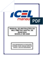 Manual Do Multímetro ICEL MD-6680-obs PDF