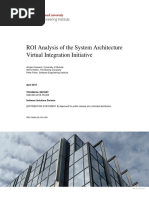 ROI Analysis of The System Architecture Virtual Integration Initiative