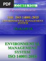 For A Presentation On: Environmental Management System