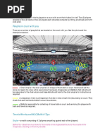 Basic Tennis Information and Rules