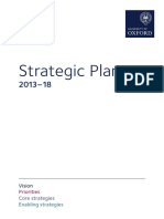 Strategic Plan University of Oxfort 2013-18