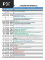 Calendário Acadêmico 2018.1 Aluno - Nordeste