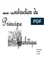 Construction Du Principe Alphabetique