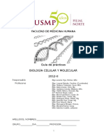 Guia de Practicas de Biologia Celular y Molecular 2012 Medicina USMP Filial Norte