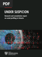 Under Suspicion - Research and Consultation Report On Racial Profiling in Ontario - 2017