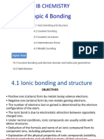 Topic 4 Bonding 4.1to 4.5 14.1to 14.2