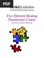 5 Element Healing Practitioner Course 2nd Manual