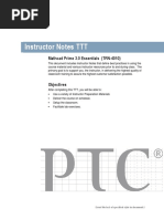 Instructor Notes TTT: Mathcad Prime 3.0 Essentials (TRN-4010)