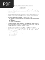 Assignment 2: Emt 272/297 (Semiconductor Fundamental)