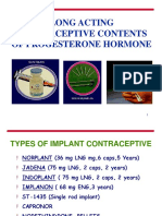 Long Acting Contraceptive Contents of Progesterone Hormone