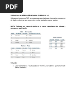 Taller Algebra Relacional