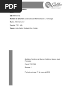 Tarea Semana 1 Administración 1